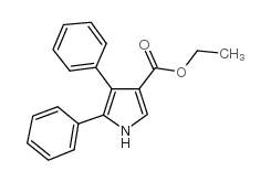 4,5-二苯基-1H-吡咯-3-羧酸乙酯 结构式