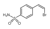 (Z)-4-(2-溴乙烯基)苯磺酰胺 结构式