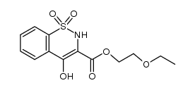 4-羟基-2H-1,2-苯并噻嗪-3-羧酸-2-乙氧基乙酯-1,1-二氧化物 结构式