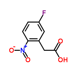 5-氟-2-硝基苯乙酸 结构式