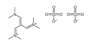 2-二甲氨基亚甲基-1,3-双(二甲基亚铵基)丙烷 高氯酸盐 结构式