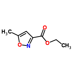 5-甲基-3-异噁唑羧酸乙酯 结构式