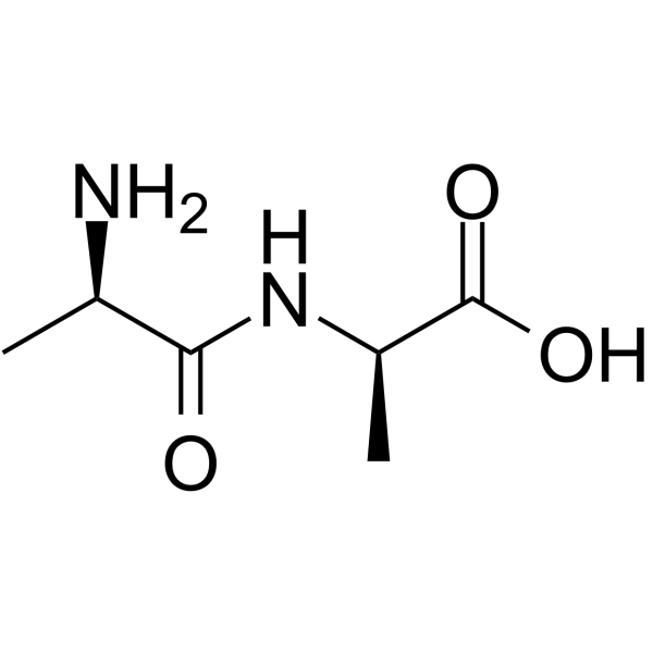 D-丙氨酰-D-丙氨酸 结构式