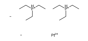 二甲基双(三乙基膦)合铂(SP-4-2) 结构式