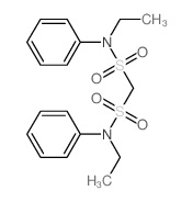 N,N'-二乙基-N,N'-二苯基甲烷二磺酰胺 结构式