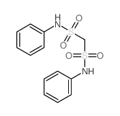 N,N'-二苯基甲烷二磺酰胺 结构式