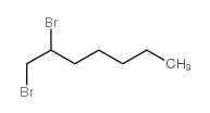 1,2-二溴庚烷 结构式