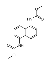 N,N'-(1,5-萘二基)二氨基甲酸二甲酯 结构式