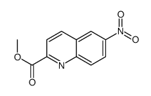 6-硝基喹啉-2-羧酸甲酯 结构式