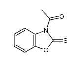 1-(2-硫代苯并[d]恶唑-3(2H)-基)乙酮 结构式