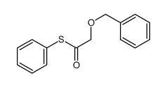 S-苯基 2-苄氧基硫代乙酸酯 结构式