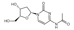 2'-脱氧-4-N-乙酰胞苷 结构式
