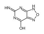 5-氨基-3H-[1,2,5]恶二唑并[3,4-d]嘧啶-7-酮 结构式
