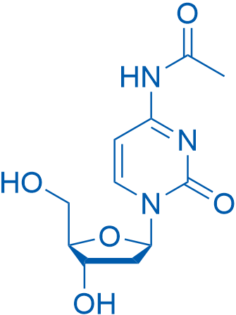 N-乙酰-2'-脱氧胞苷 结构式