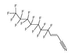(E)-4,4,5,5,6,6,7,7,8,8,9,9,10,10,10-十五氟-2-癸烯腈 结构式