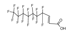 (E)-4,4,5,5,6,6,7,7,8,8,9,9,10,10,10-十五氟-2-癸烯酸 结构式