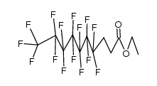 Decanoic acid, 4,4,5,5,6,6,7,7,8,8,9,9,10,10,10-pentadecafluoro-, ethyl ester 结构式