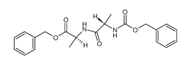 L-Alanine, N-[(phenylmethoxy)carbonyl]-L-alanyl-, phenylmethyl ester 结构式