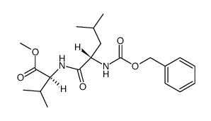 Z-亮氨酰-缬氨酸甲酯 结构式