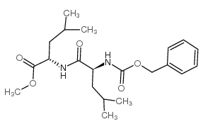 N-苄氧羰基-亮氨酰-亮氨酸甲酯 结构式