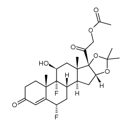 醋酸氟轻松氢化杂质 结构式