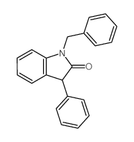 1-苄基-3-苯基-3H-吲哚-2-酮 结构式