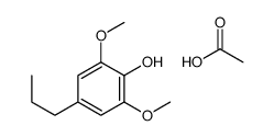 2,6-二甲氧基-4-丙基苯酚乙酸酯 结构式