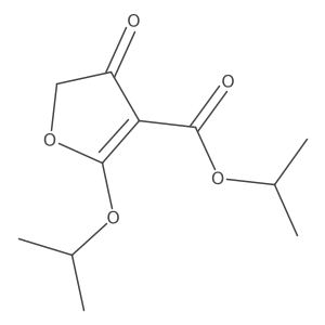 2-异丙氧基-4-氧代-4,5-二氢呋喃-3-羧酸异丙酯 结构式