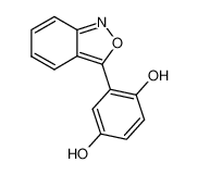 2-benzo[c]isoxazol-3-yl-benzene-1,4-diol 结构式