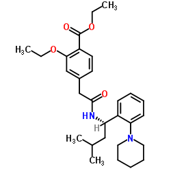 (S)-瑞格列奈乙基酯 结构式