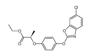 噁唑禾草灵 结构式