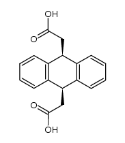顺-9,10-二氢-9,10-蒽二乙酸 结构式