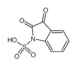 1H-吲哚-1-磺酸,2,3-二氢-2,3-二氧代- 结构式