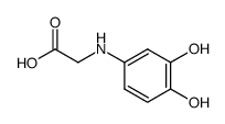 N-(3,4-二羟基苯基)甘氨酸 结构式