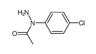 1-乙酰基-1-对氯苯基肼 结构式