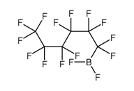 二氟(1,1,2,2,3,3,4,4,5,5,6,6,6-十三氟己基)硼烷 结构式