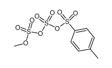 Benzenesulfonic acid, 4-methyl-, anhydride with methyl hydrogen (disulfate) 结构式