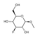 3-脱氧-3-氟-β-D-吡喃葡萄糖苷甲酯 结构式