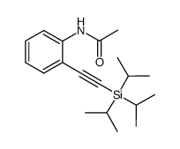 N-(2-((三异丙基硅基)乙炔基)苯基)乙酰胺 结构式