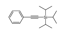 Silane, tris(1-methylethyl)(phenylethynyl)- 结构式