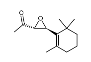1-[3-(2,6,6-三甲基-1-环己烯-1-基)环氧乙烷基]乙酮 结构式