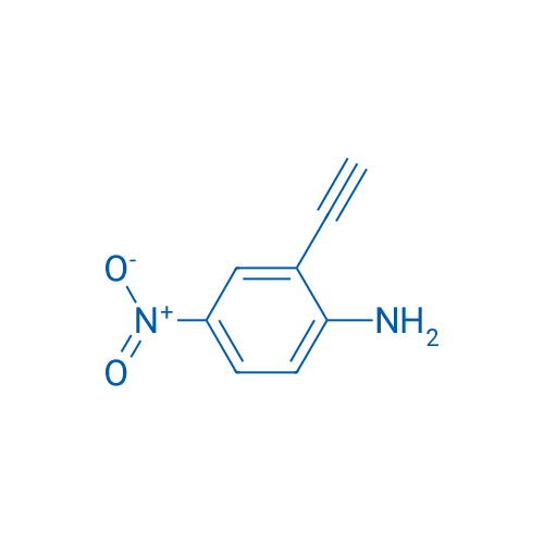 2-乙炔基-4-硝基苯胺 结构式