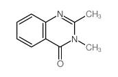 2,3-二甲基-3H-喹唑啉-4-酮 结构式