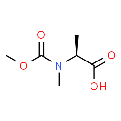 (2S)-2-[(甲氧基羰基)(甲基)氨基]丙酸 结构式