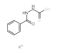 2-苯甲酰基肼基二硫代甲酸 结构式