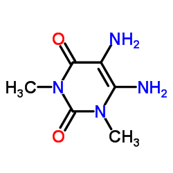5,6-二氨基-1,3-二甲基尿嘧啶水合物 结构式