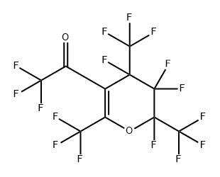 Ethanone, 2,2,2-trifluoro-1-[2,3,3,4-tetrafluoro-3,4-dihydro-2,4,6-tris(trifluoromethyl)-2H-pyran-5-yl]- 结构式