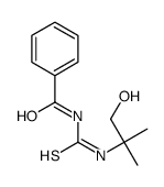 N-[[[1-甲基-1-(羟基甲基)乙基]氨基]硫羰基]苯甲酰胺 结构式