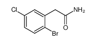 2-(2-溴-5-氯苯基)乙酰胺 结构式