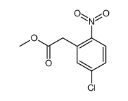 5-氯-2-硝基苯乙酸甲酯 结构式